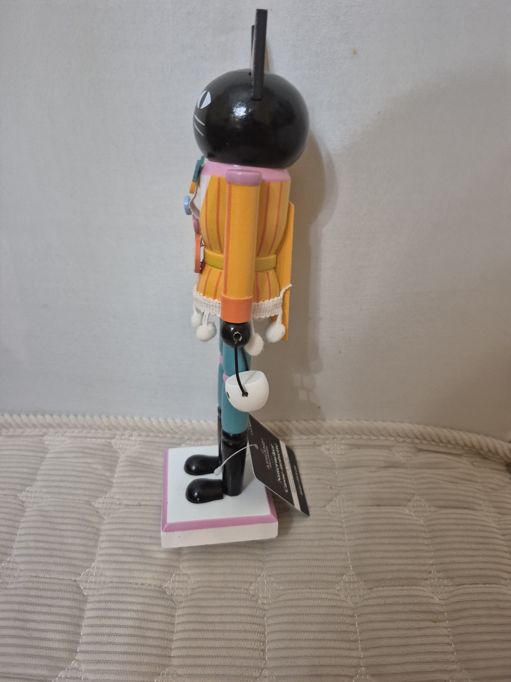Black Cat Halloween Nutcracker Figurine - Decorative Home Accent - Picture 2 of 4